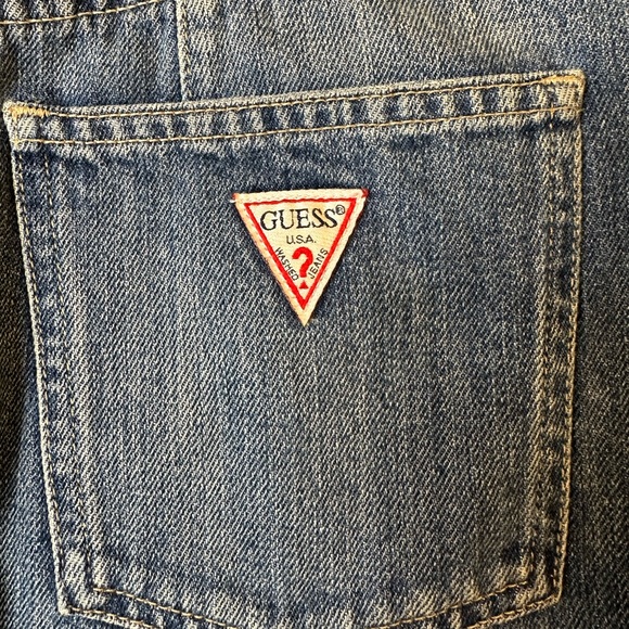 Vintage Guess Distressed Denim Mini Skirt! NWOT - Picture 4 of 14